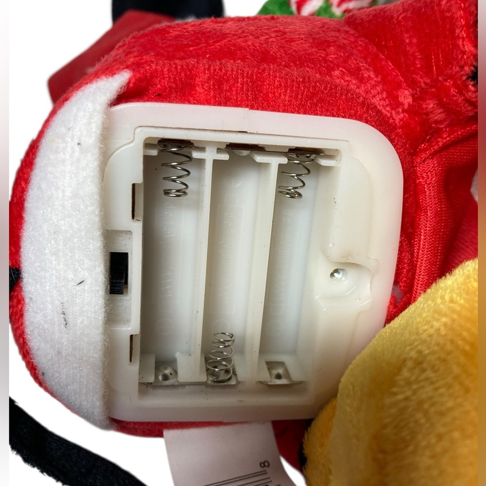 Disney Mickey Mouse Light Up Musical 10" Plush We Wish You Merry Christmas WORKS - Picture 11 of 12